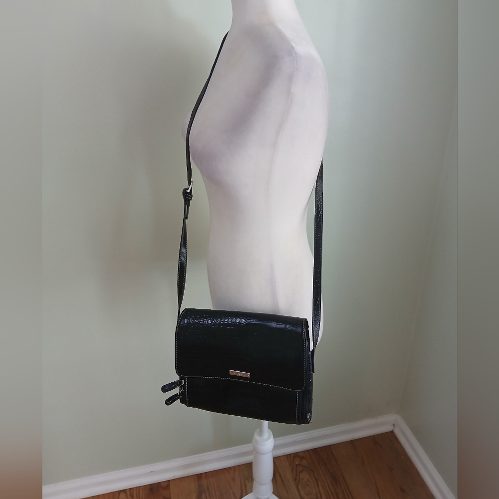 Liz Claiborne Faux Reptile Crossbody Bag